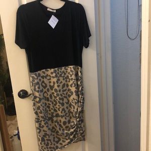 Leopard print dress
